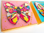 Load image into Gallery viewer, CANVAS BUTTERFLY COLLAGE- PINK
